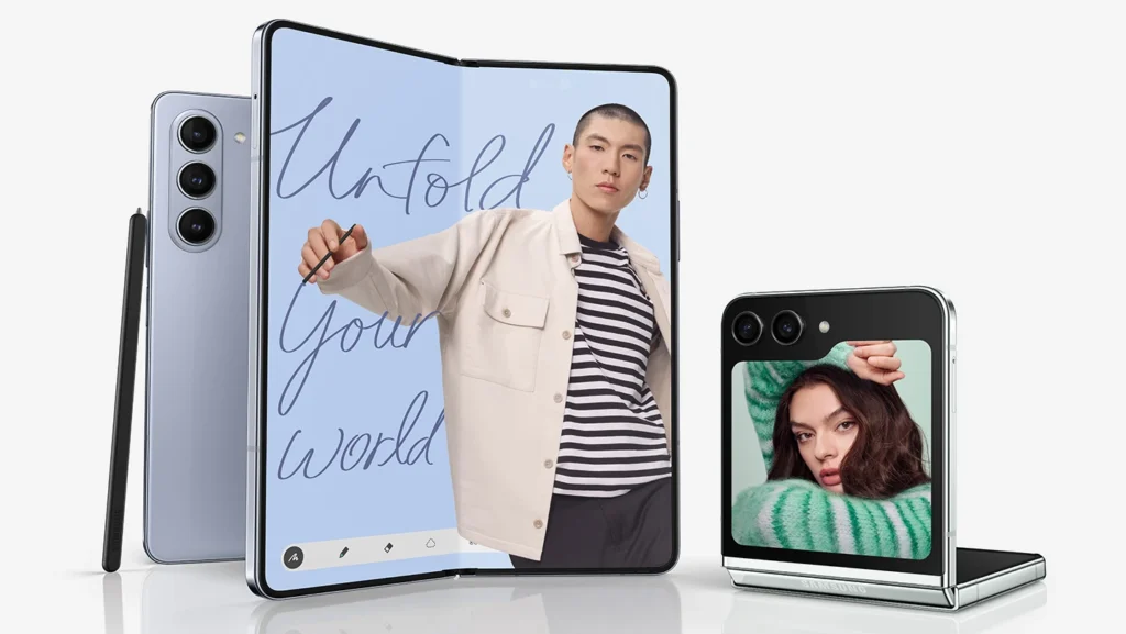 Samsung presenta al Galaxy Unpacked 2023 Galaxy Z Flip5, Fold5, Watch6, Tab S9.