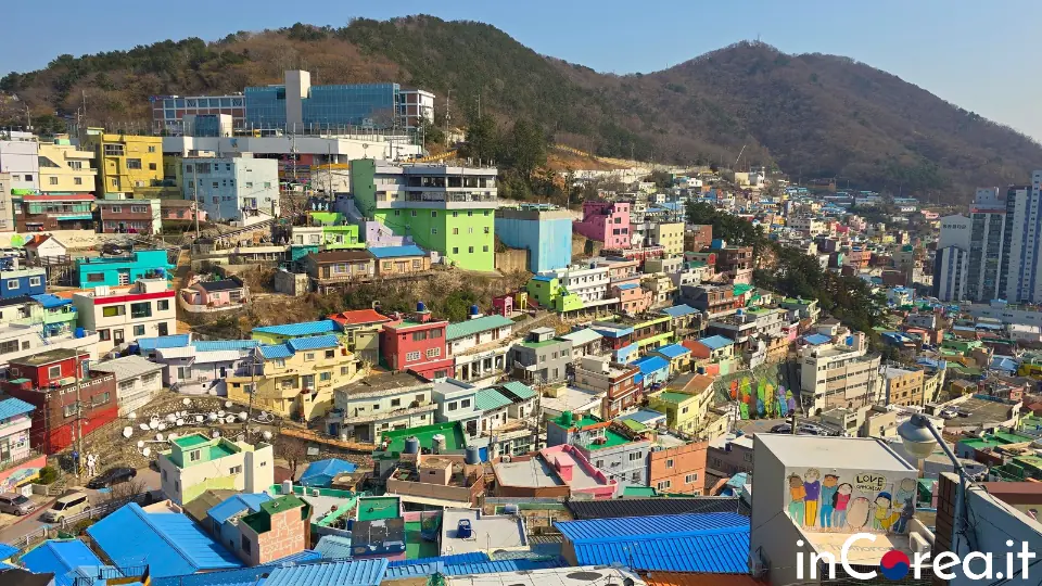 Panorama del Gamcheon Culture Village a Busan